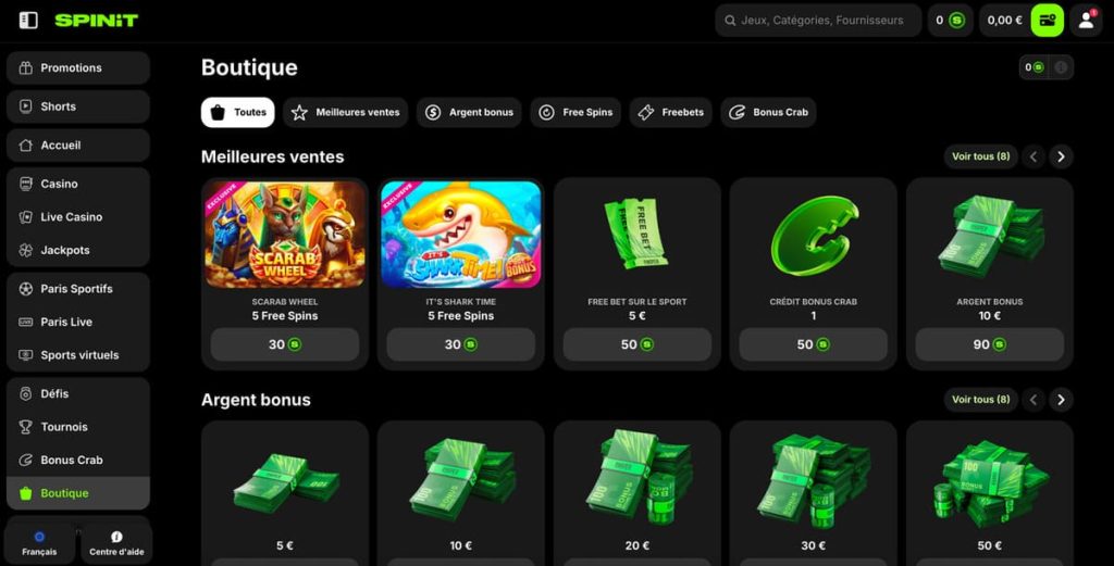 Spinit Casino boutique